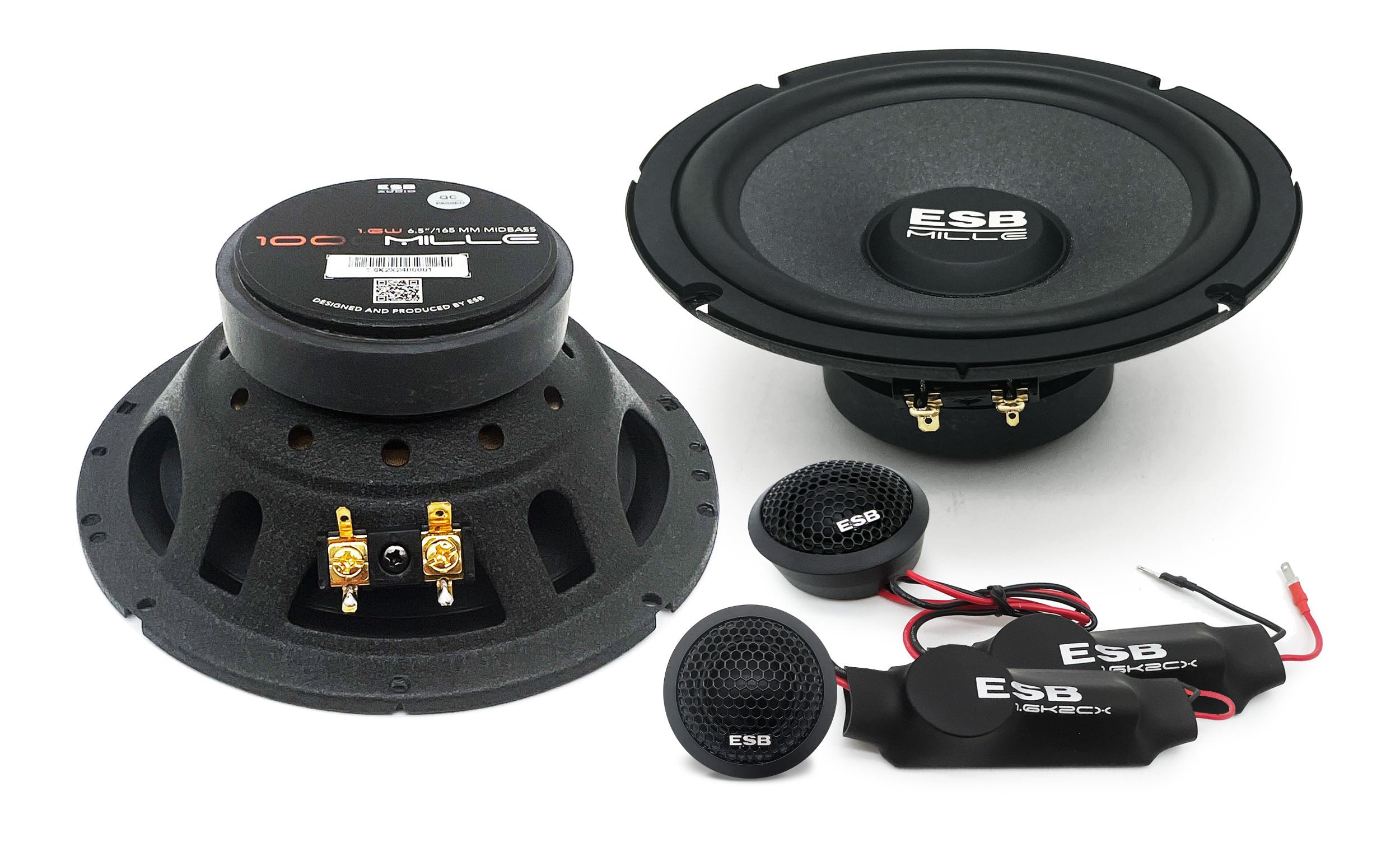 ESB Audio 1.6K2X 2-Way System, 6.5"/165 mm Wf, 1" Tw with 12dB Cross.