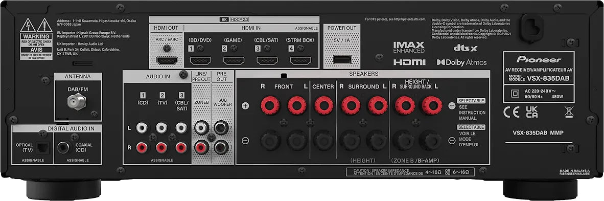 Pioneer VSX-835 7.2 AV Amplifier