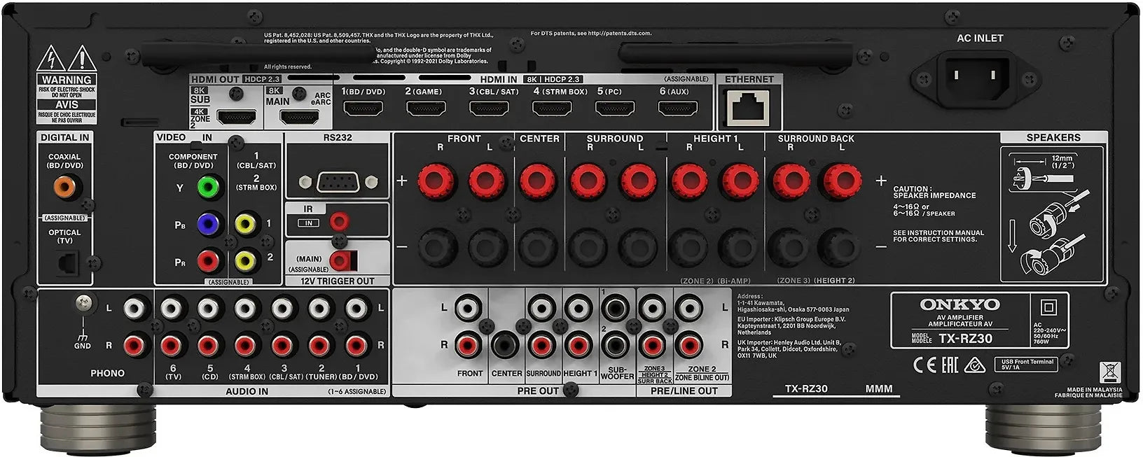 Onkyo TX-RZ30 9.2 AV Amplifier