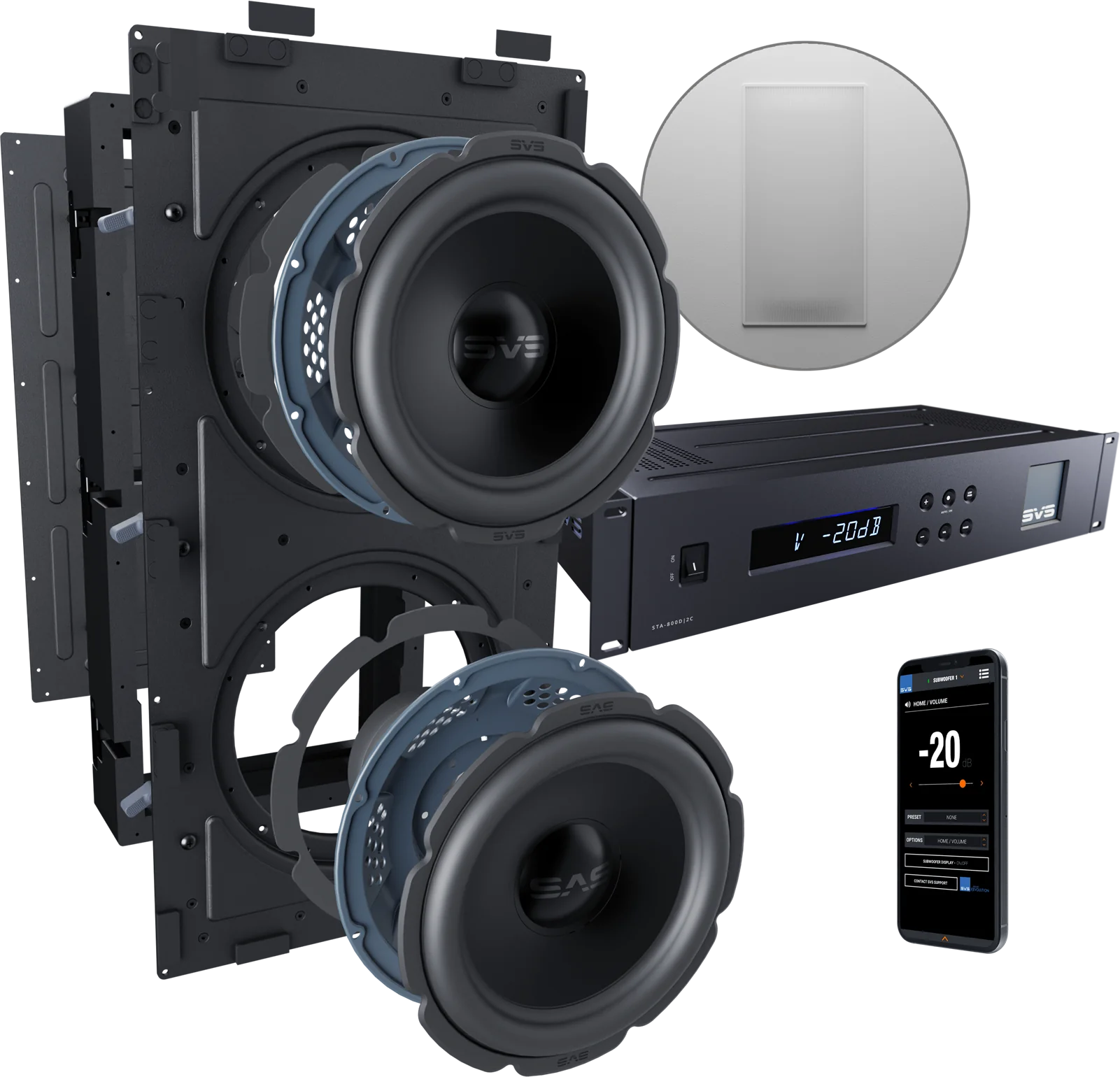 SVS 3000 In-Wall Subwoofer