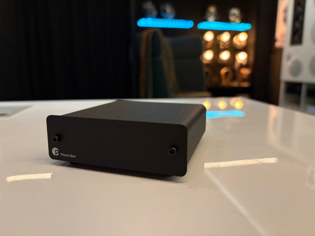 Pro-Ject Phono Box (MM/MC) levysoitinesivahvistin, vaihtolaite. Helsinki