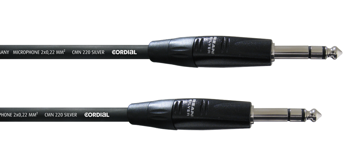 Cordial ESSENTIALS ¼'' stereo plugs 0.9 m