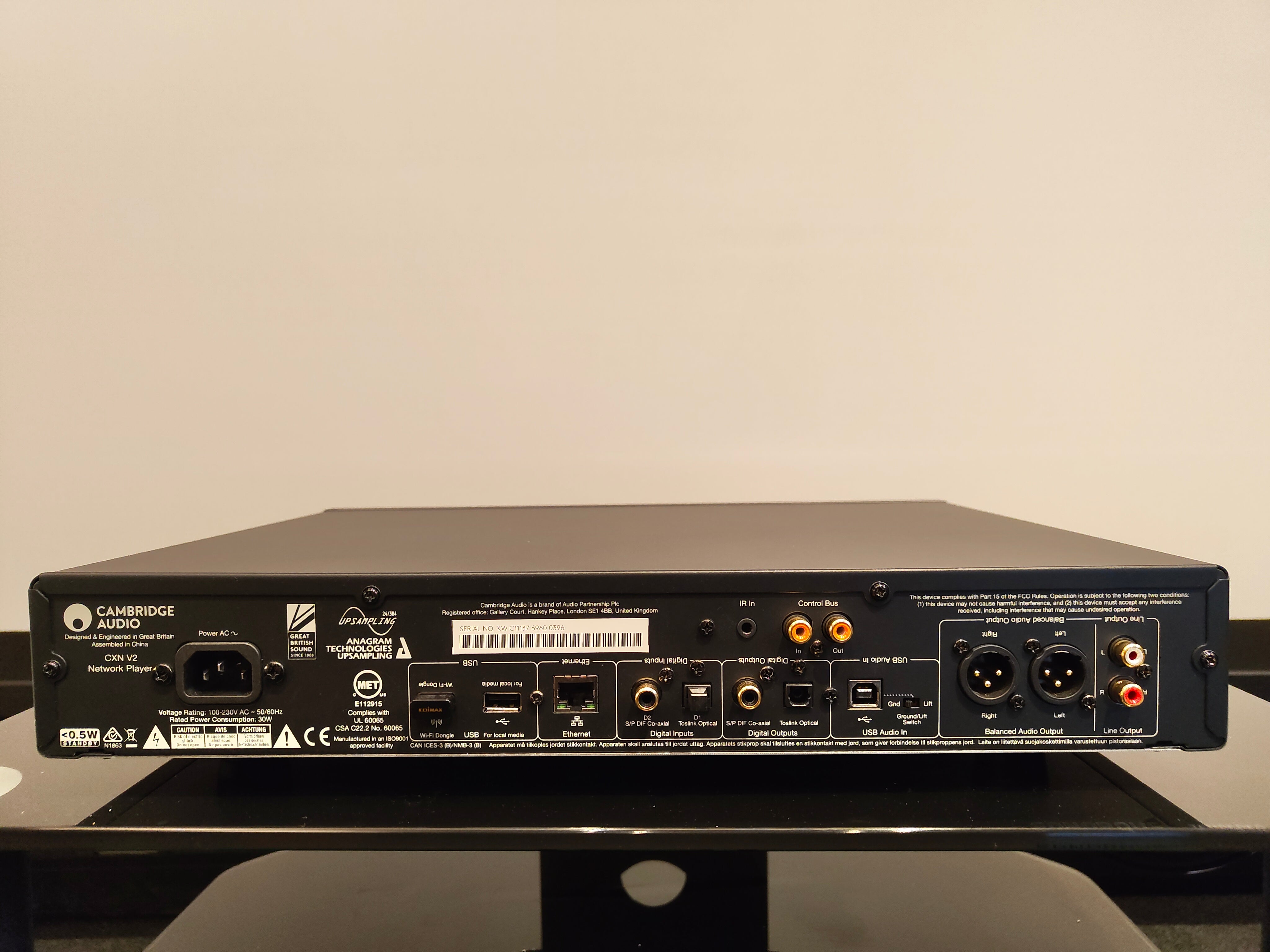 Cambridge Audio CXN V2 verkkosoitin, vaihtolaite