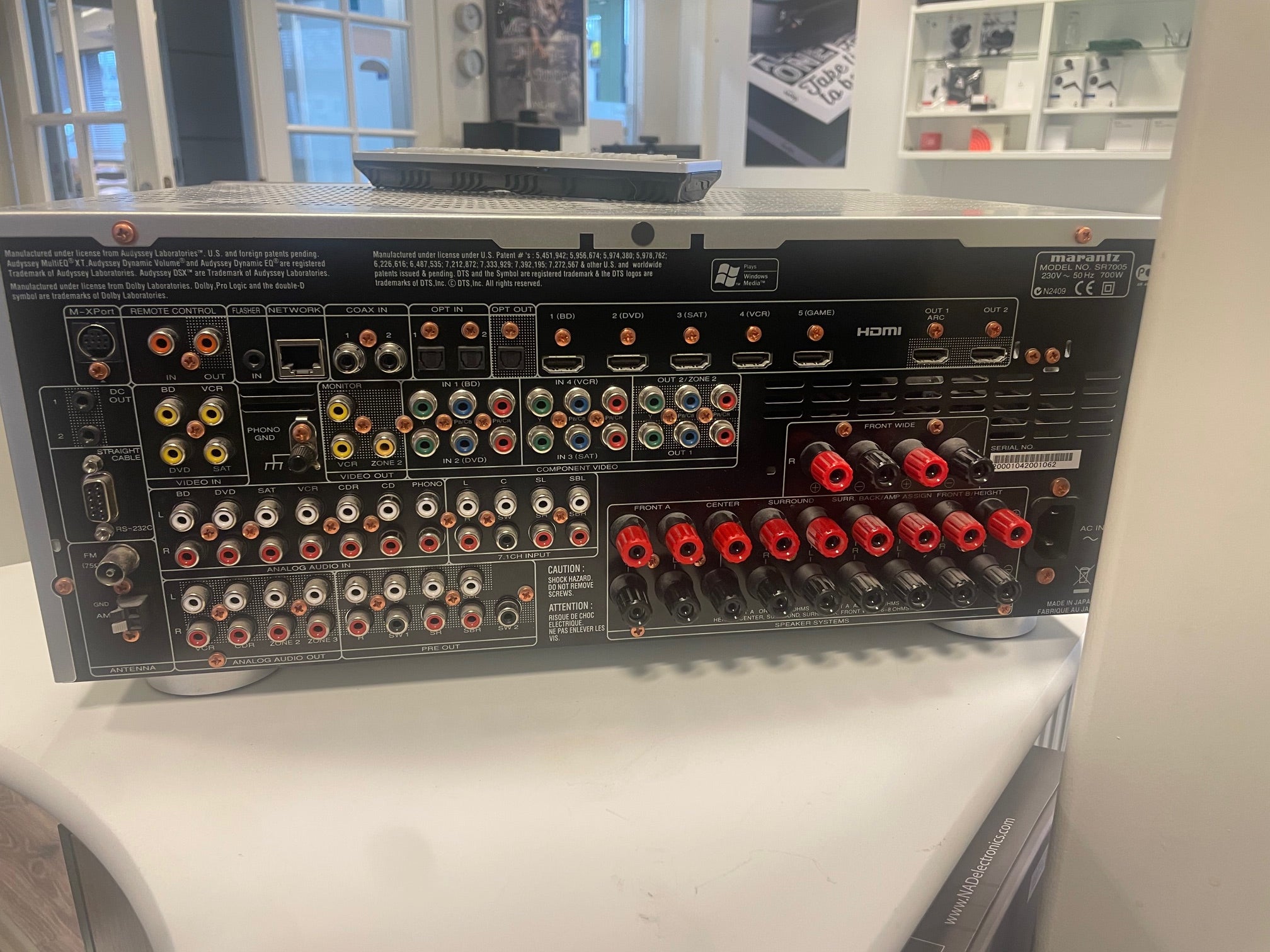 Marantz SR7005 AV-vahvistin, vaihtolaite, hopea, sijainti Hyvinkää