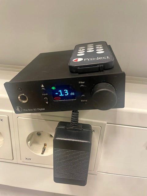 Pro-Ject Pre Box S2 Digital DAC-esivahvistin, vaihtolaite, musta, sijainti Hyvinkää