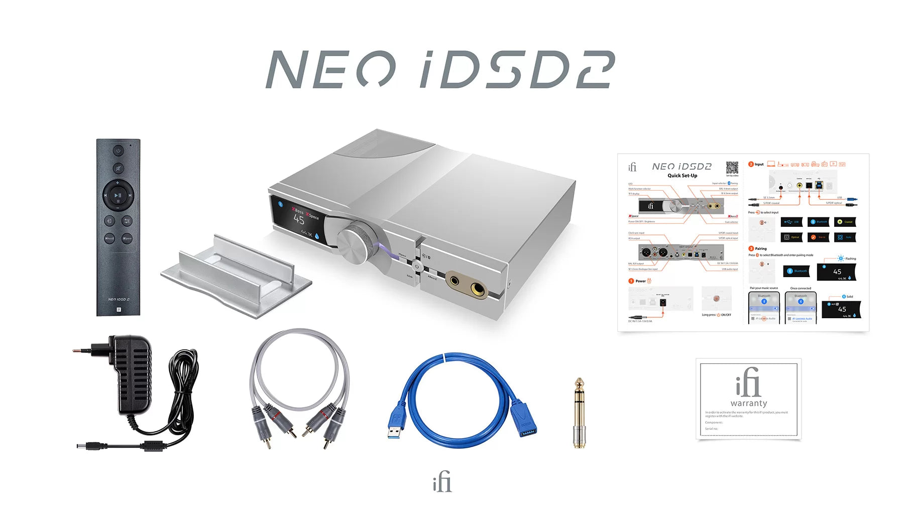 iFi NEO iDSD 2 DAC / kuulokevahvistin.