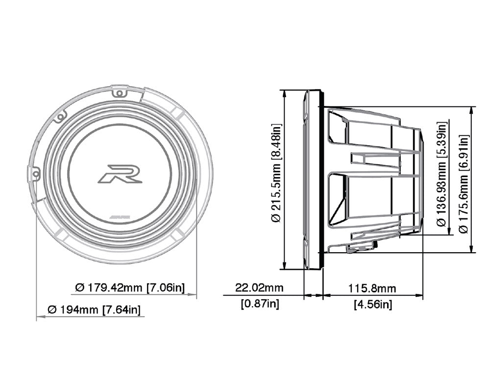 Alpine R2-W8D2 (2 x 2ohm)
