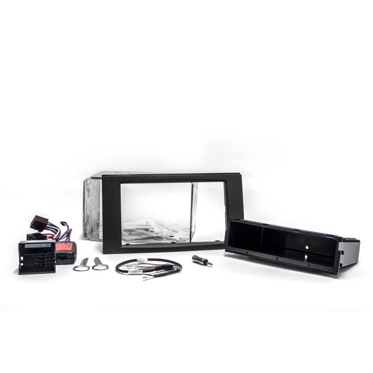 Transit, Fiesta, S-Max, C-Max, Kuga, Fusion, Galaxy - 1- or 2-DIN player installation kit (Anthracite)