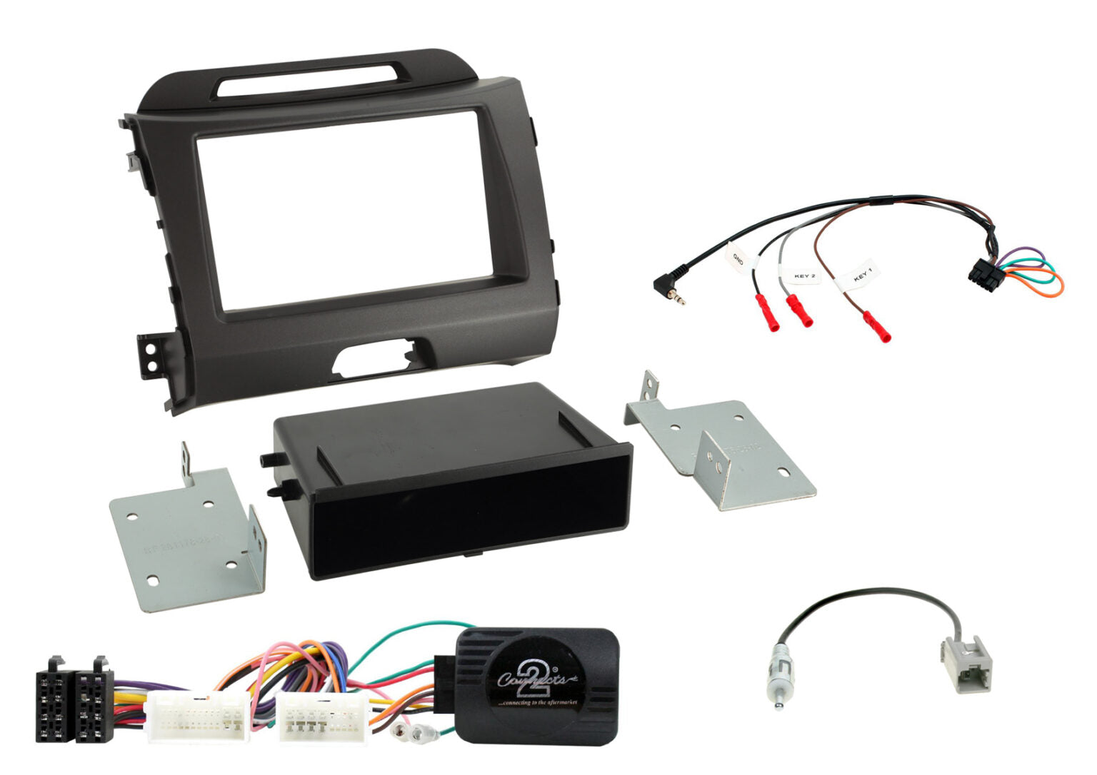 Sportage 2010 – 2015 1-DIN/2-DIN player installation kit