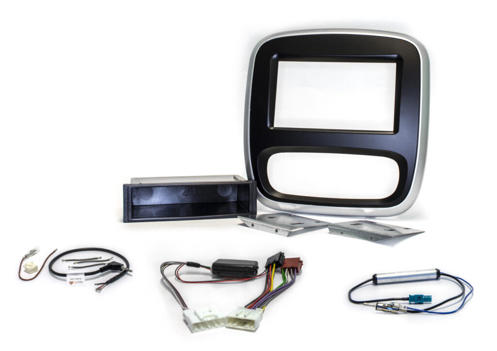 Vivaro / NV300 / Trafic 2014-> Installation kit for installing a 1-DIN and 2-DIN player