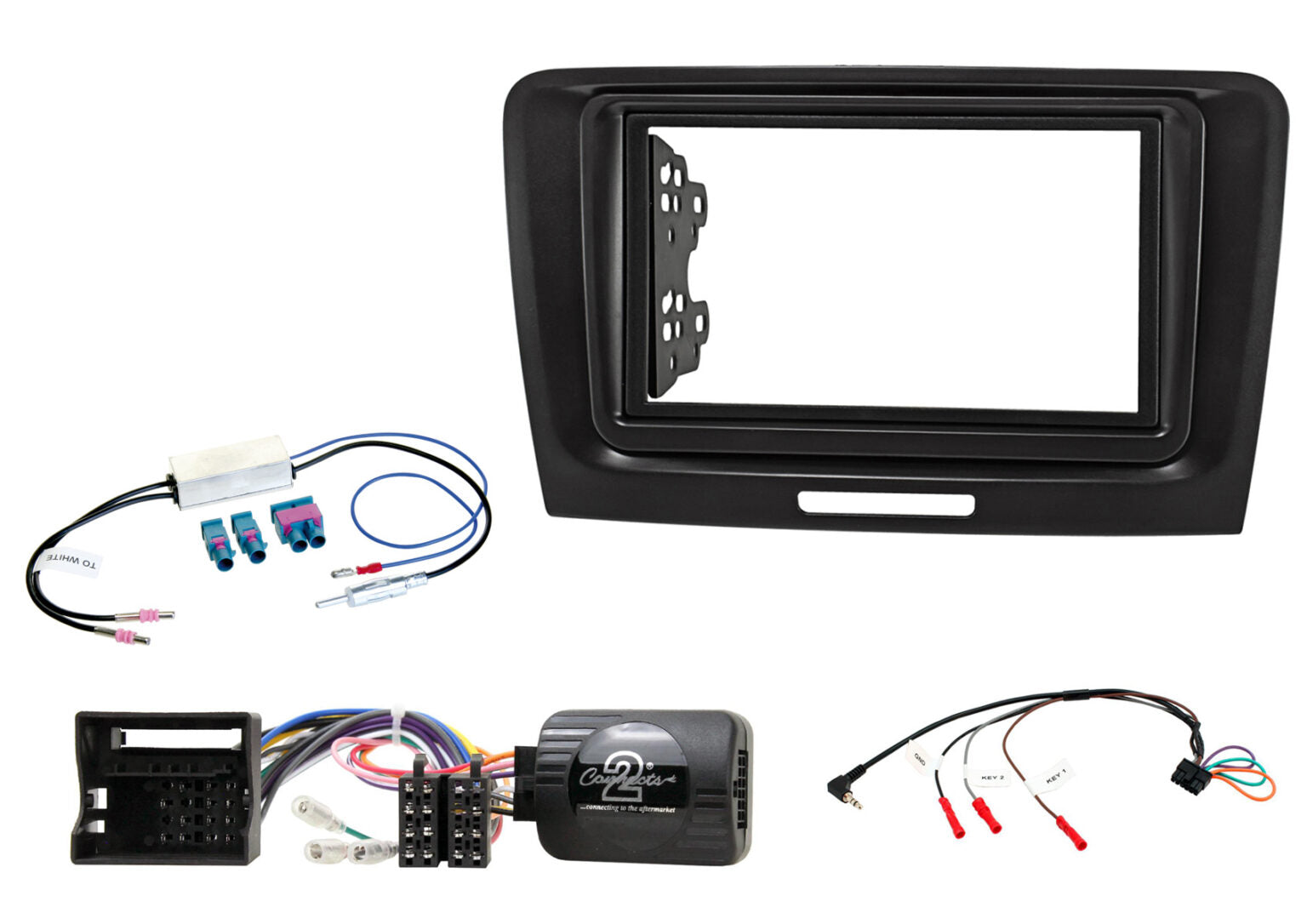 Superb 2008 – 2015 2-DIN player installation kit