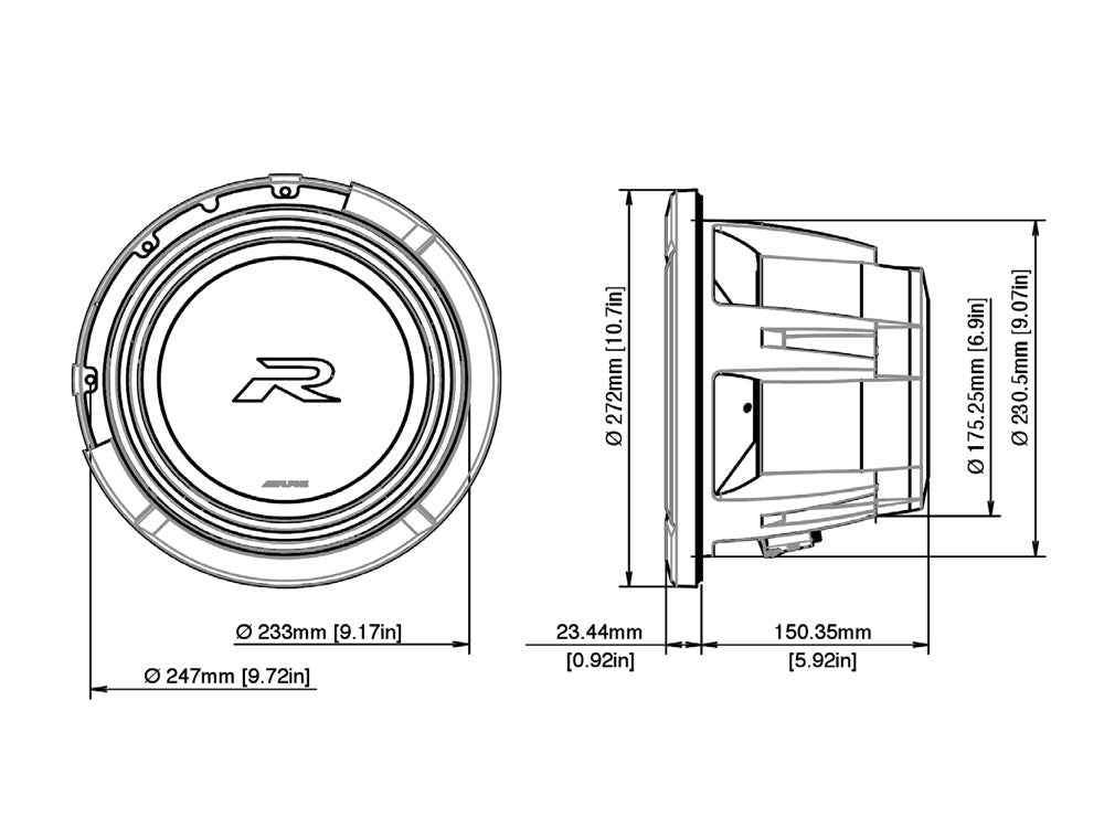 Alpine R2 - W10D4 (2 x 4ohm) - Audiokauppa.fi