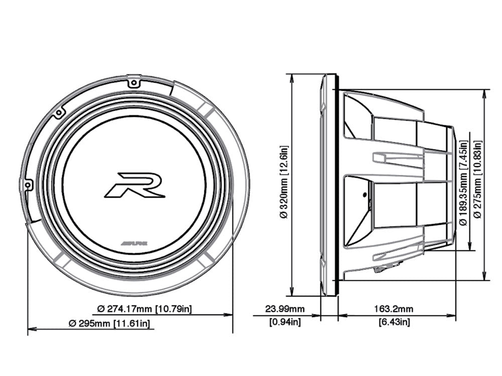 Alpine R2 - W12D4 (2 x 4ohm) - Audiokauppa.fi