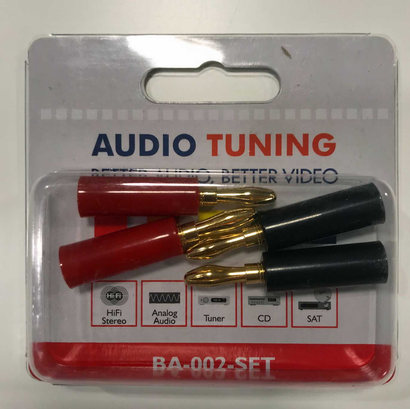 Audio Tuning AT BAN 002 banaaniliitin, 4 kpl pakkaus - Audiokauppa.fi