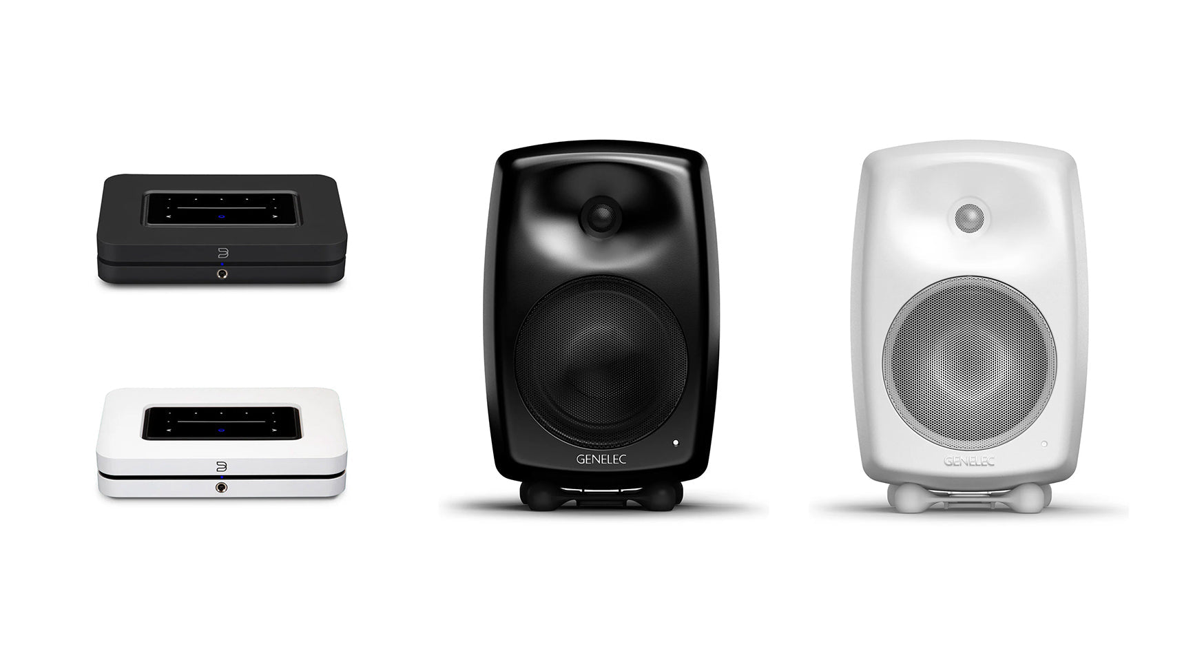 Bluesound NODE (N132) + Genelec G Four pari pakettitarjous - Audiokauppa.fi