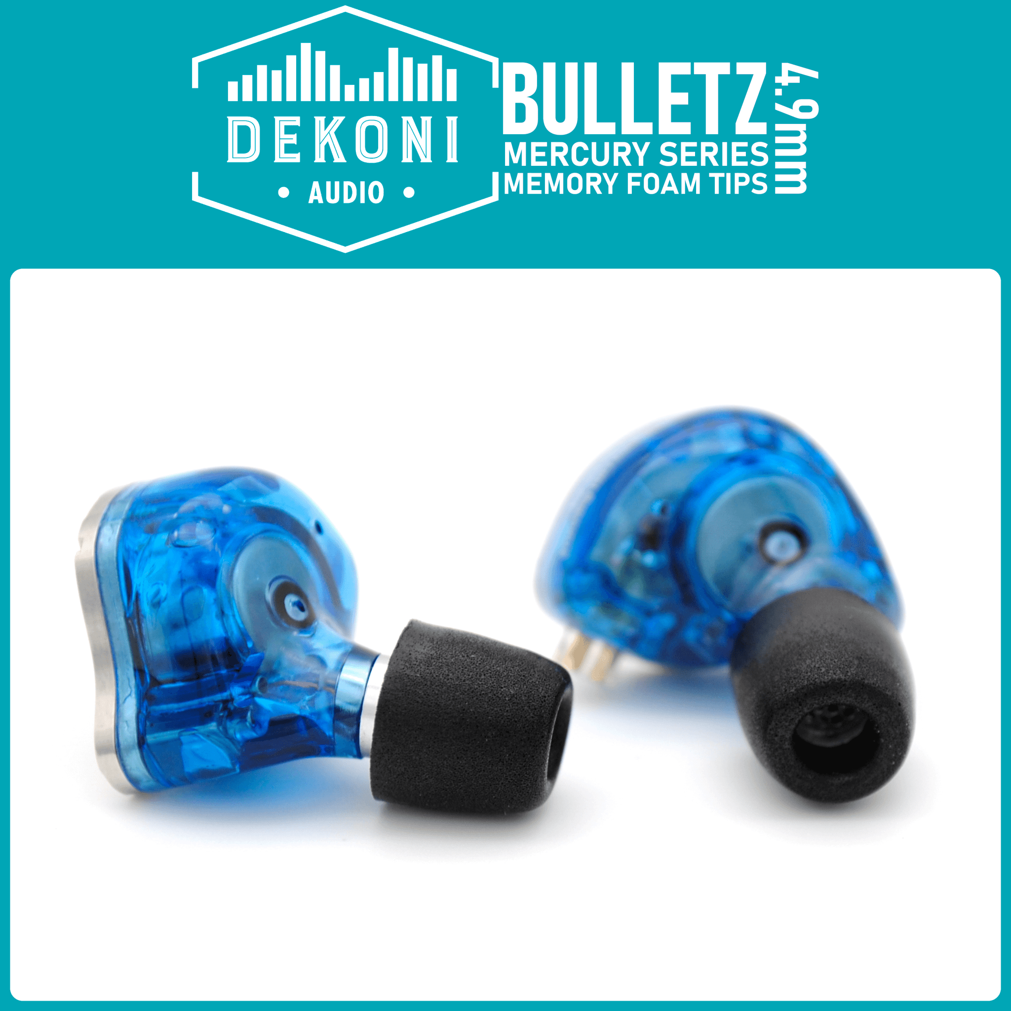 Dekoni Audio Bulletz Mercury 4.9mm korvasovitteet - Audiokauppa.fi
