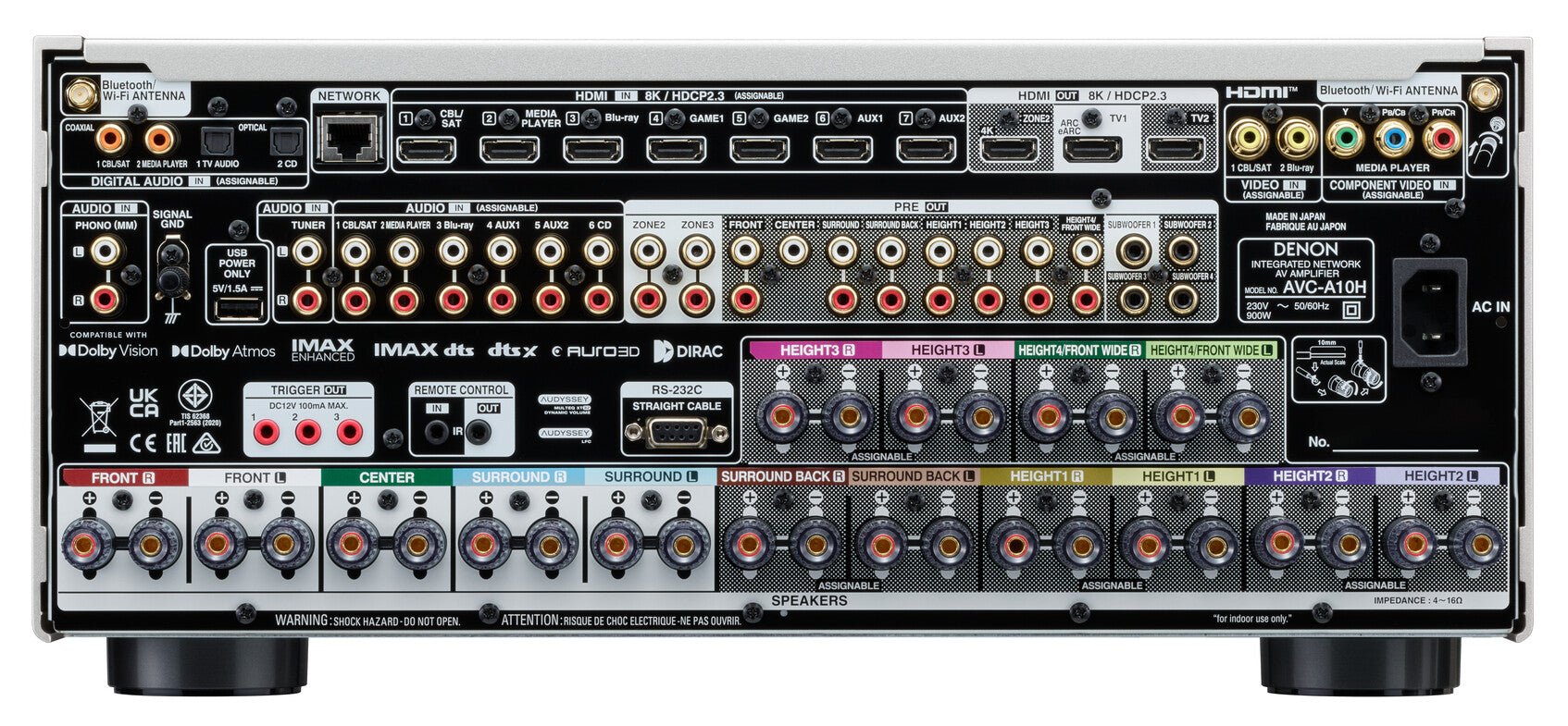 Denon AVC - A10H 13.4 - kanavainen kotiteatterivahvistin - Audiokauppa.fi