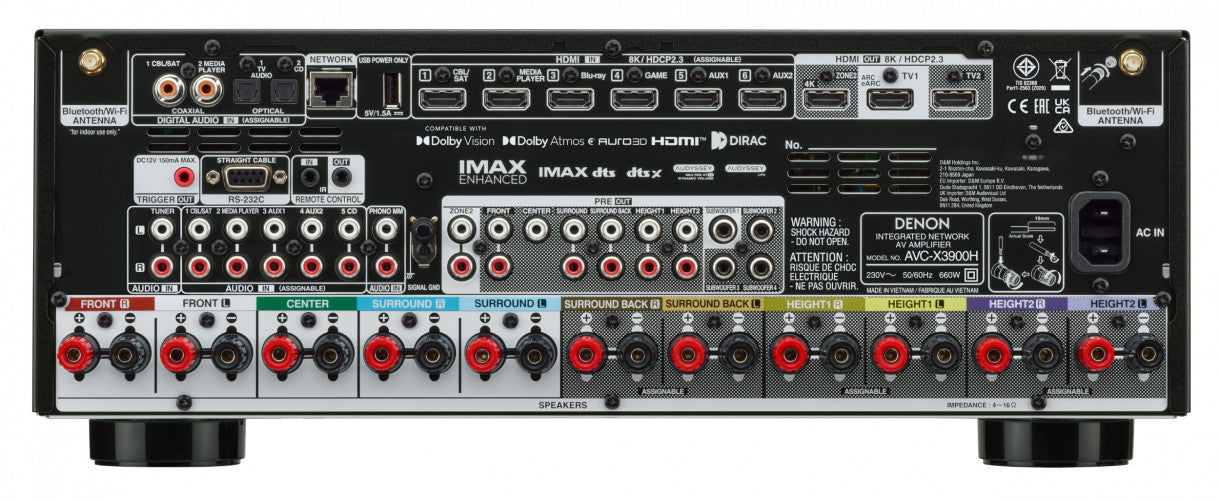 Denon AVC-X3900H 9.4 AV-vahvistin / 11.4 AV-prosessori