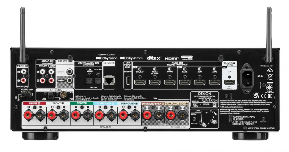 Denon AVR-S770H 7.2 HEOS 8K AV-Vahvistin