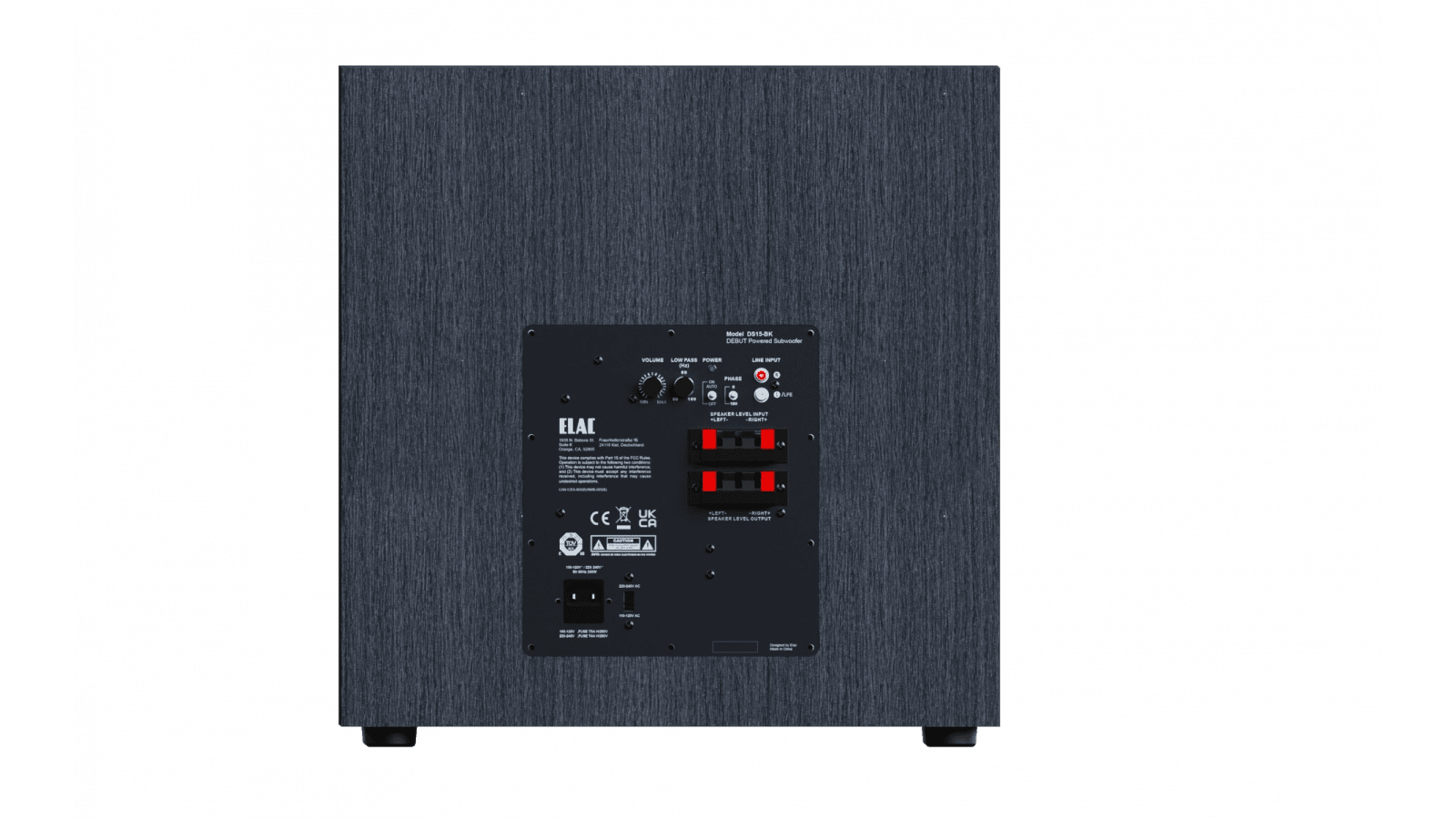 ELAC Debut 3.0 DS153 15" aktiivisubwoofer - Audiokauppa.fi