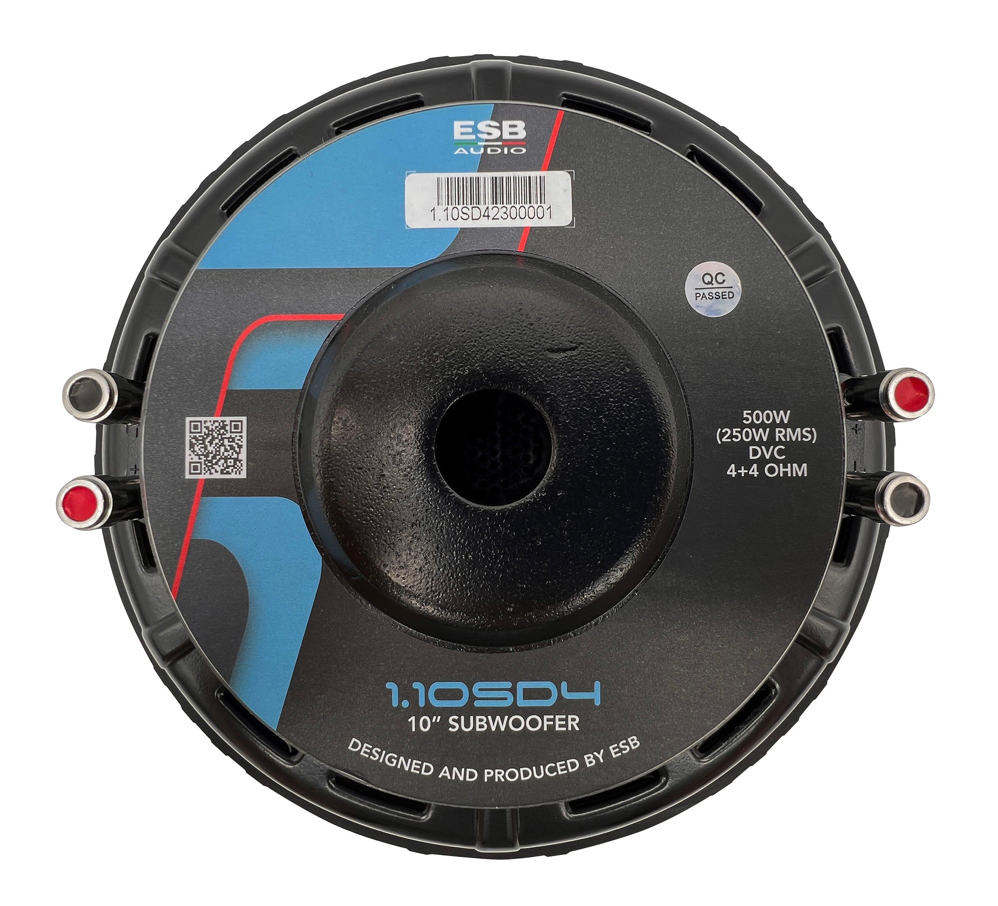 ESB Audio 1.10SD4 10"/250mm Shallow Subwoofer (4+4 Ohm DVC) - Audiokauppa.fi