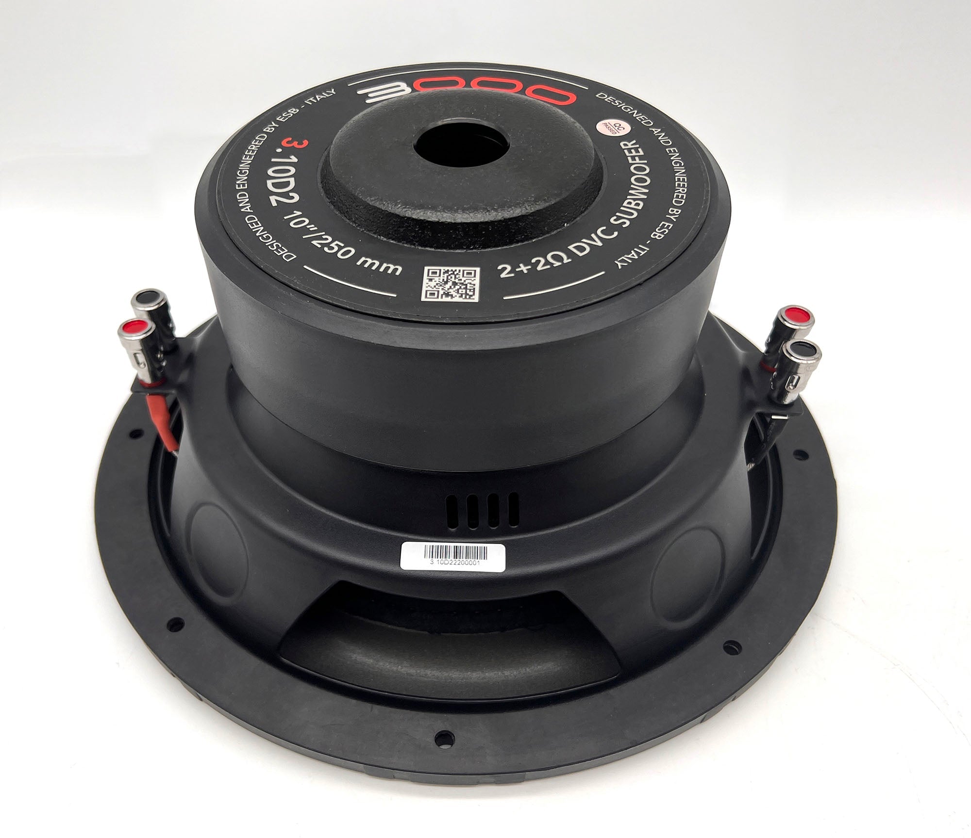 ESB Audio 3.10D2 10"/250 mm Subwoofer (2+2 Ohm DVC) - Audiokauppa.fi