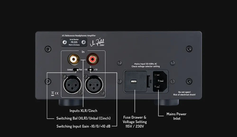 Zähl H1 REFERENCE referenssiluokan kuulokevahvistin