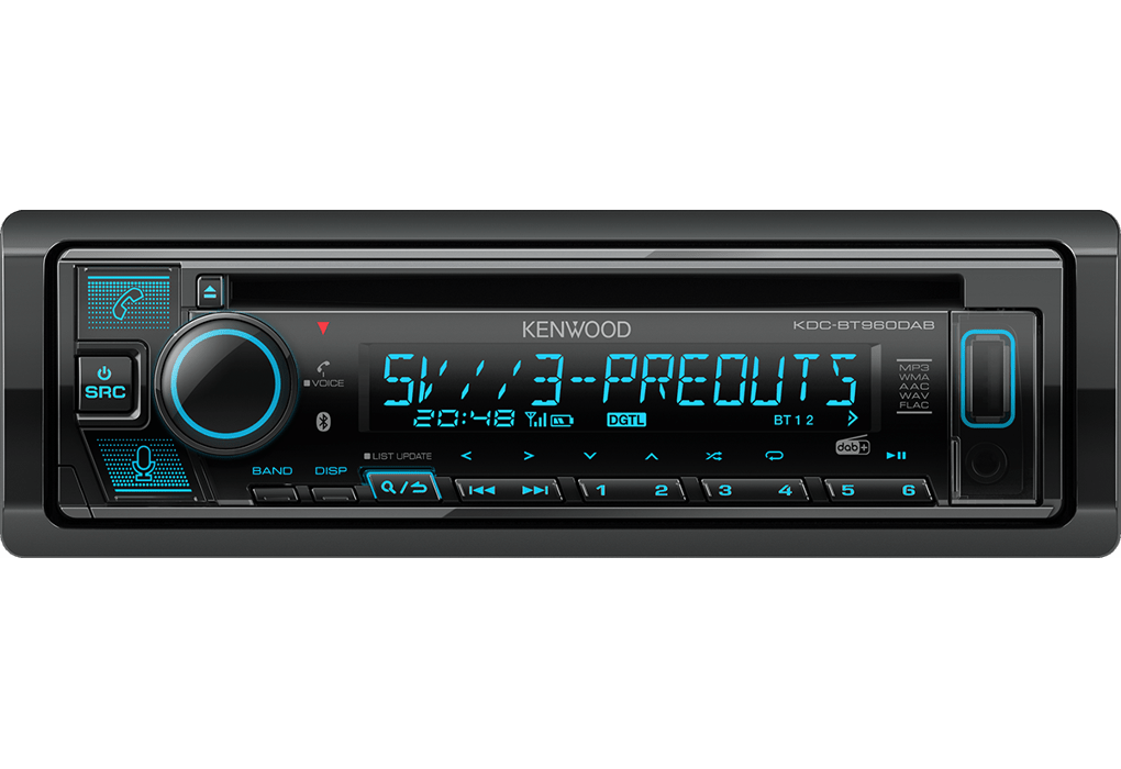 Kenwood KDC - BT960DAB CD/USB Receiver with Digital radio DAB+, Bluetooth, Alexa voice service - Audiokauppa.fi