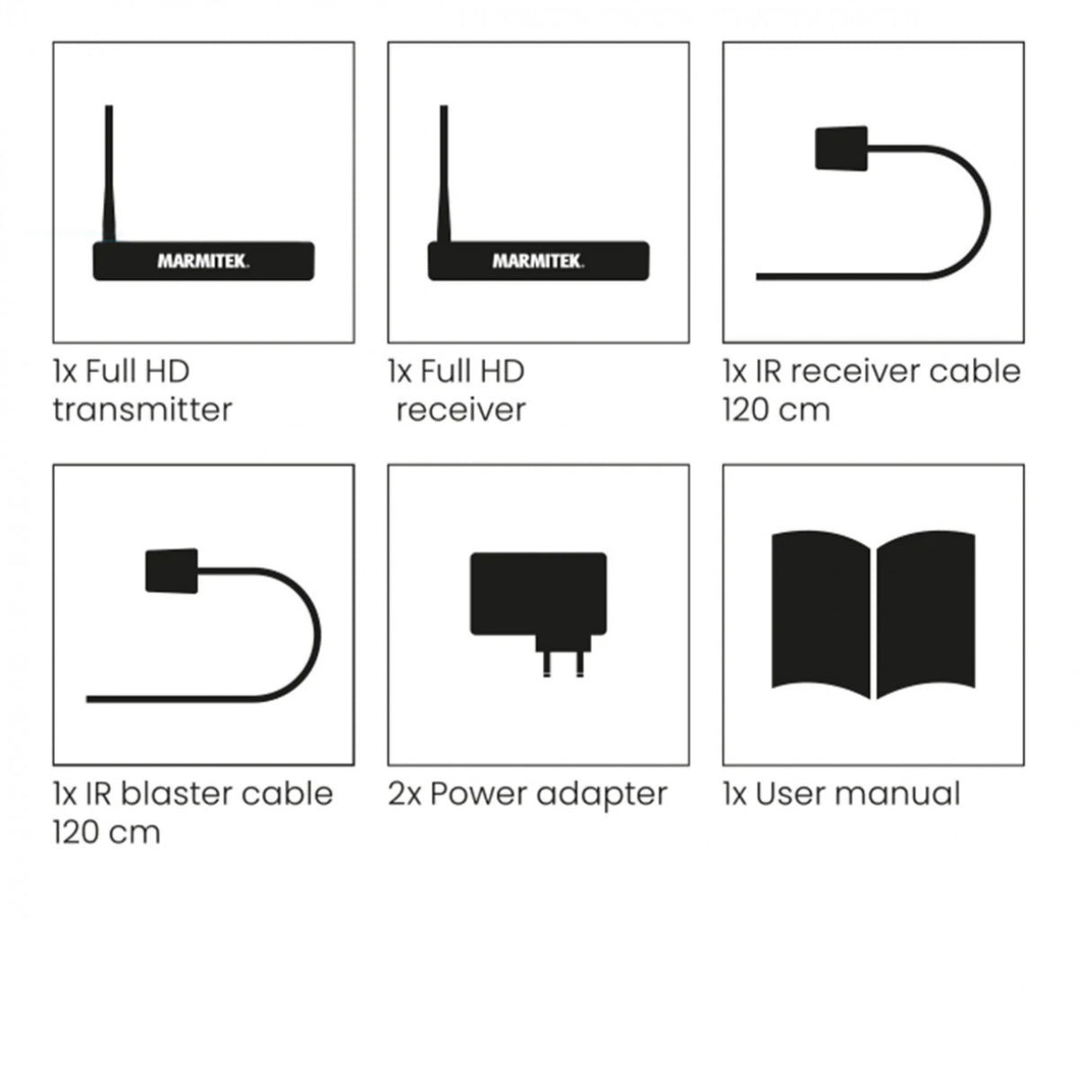 Marmitek TV Anywhere HD 2 langaton Full-HD HDMI-järjestelmä