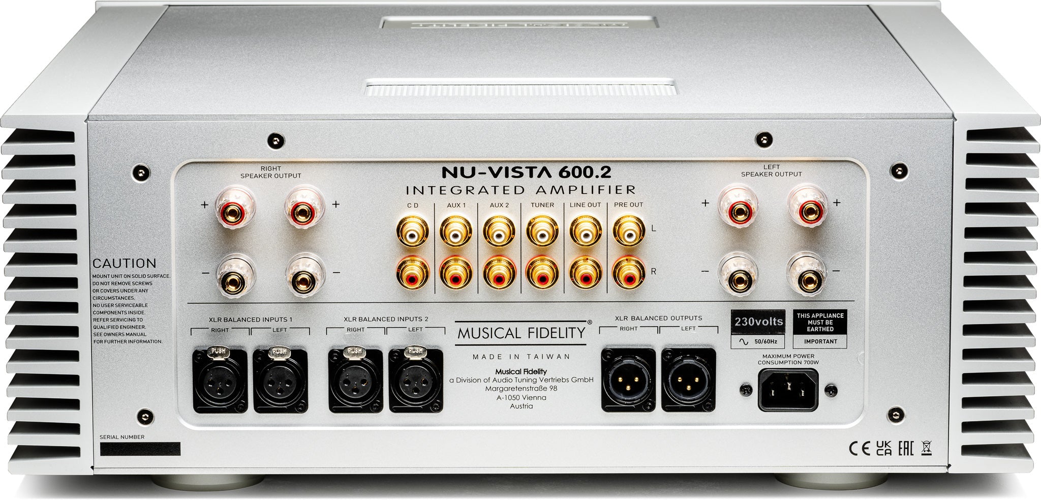 Musical Fidelity Nu - Vista 600.2 vahvistin - Audiokauppa.fi