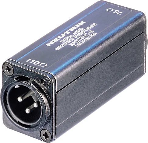Neutrik Nadit BNC - M AES/EBU - impedanssimuunnin - Audiokauppa.fi