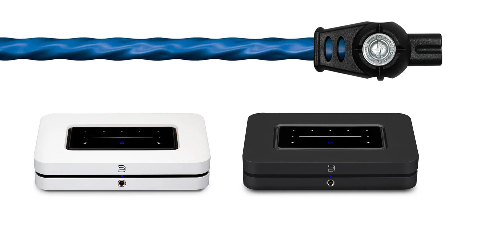 Bluesound NODE (N132) langaton Hi-Res monihuone verkkosoitin + WireWorld Stratus Mini virtakaapeli 1,5 metriä