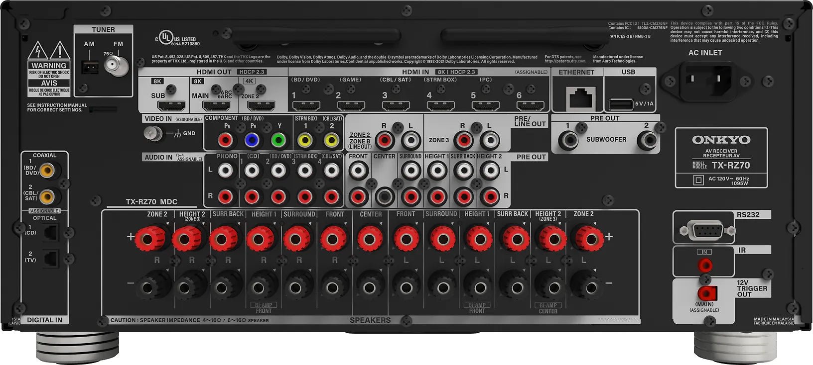 Onkyo TX - RZ70 11.2 AV - viritinvahvistin - Audiokauppa.fi