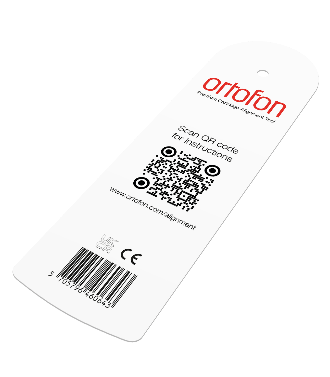 Ortofon Premium Alignment Tool äänirasian kohdistusapu - Audiokauppa.fi