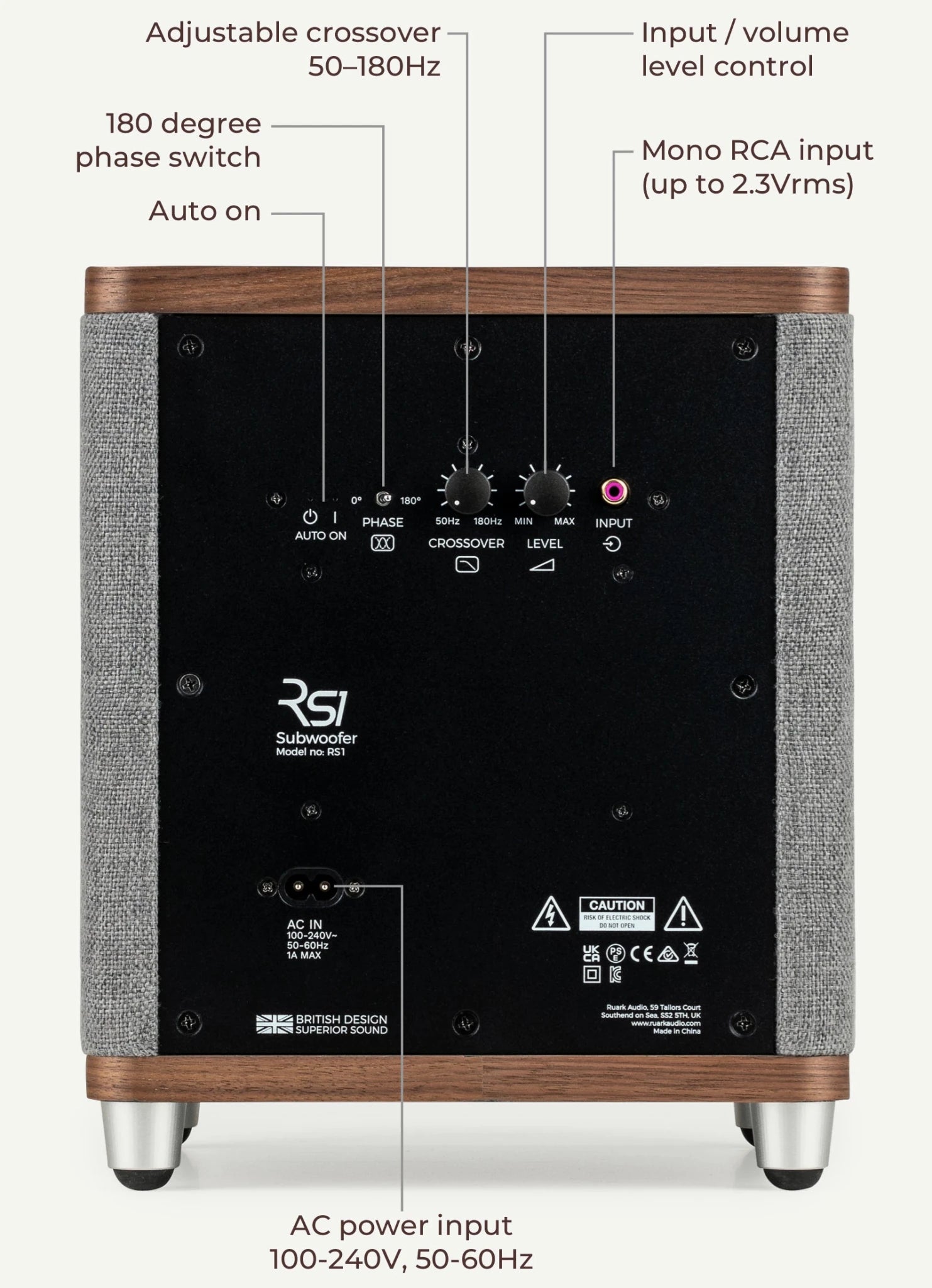 Ruark Audio RS1 aktiivinen subwoofer - Audiokauppa.fi