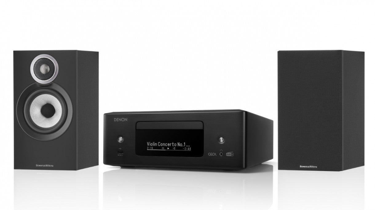 Denon RCD-N12 ja B&W 607 S3 stereojärjestelmä