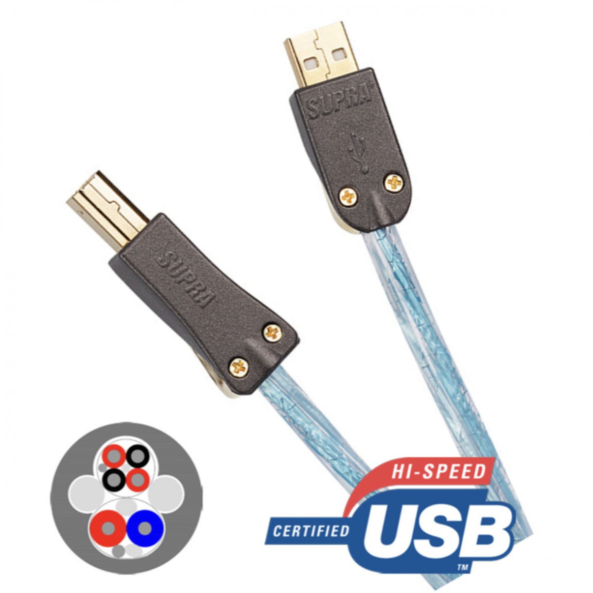 Supra EXCALIBUR USB2.0 A - B kaapeli - Audiokauppa.fi