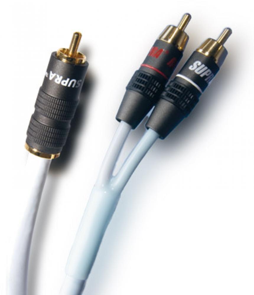 Supra Y - Link RCA - kaapeli, valkoinen - Audiokauppa.fi