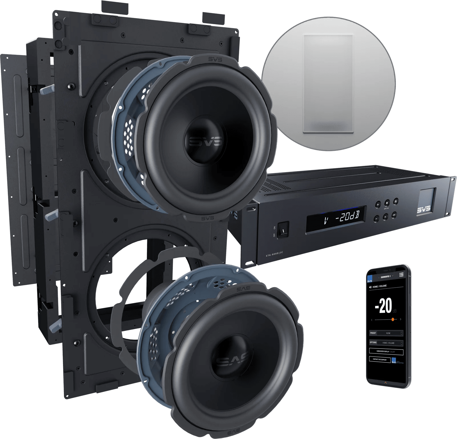 SVS 3000 In - Wall Subwoofer - Audiokauppa.fi