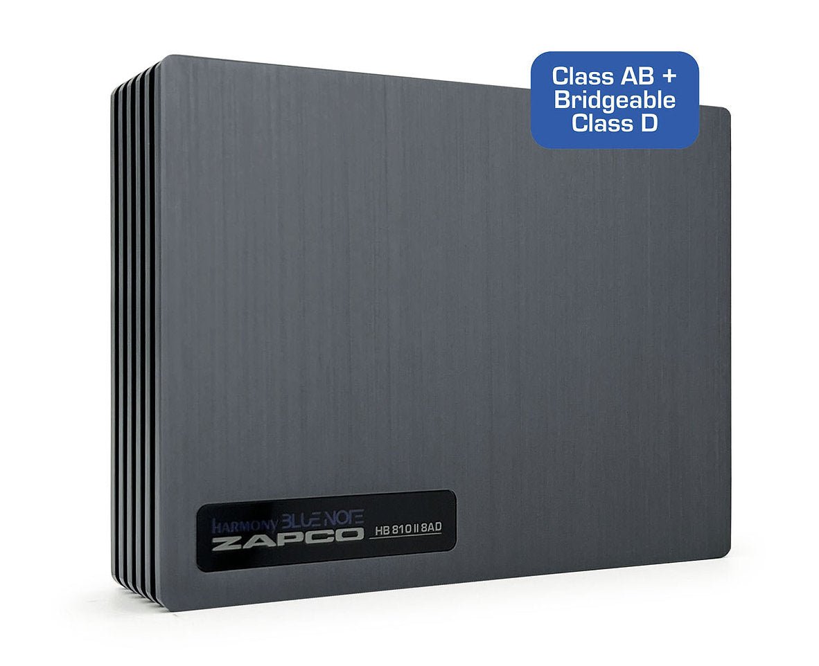 Zapco HB 810 II 8AD Integrated 10 - Ch. DSP / 4 - Ch. (AB) + 4 - Ch. (D) Amplifier - Audiokauppa.fi