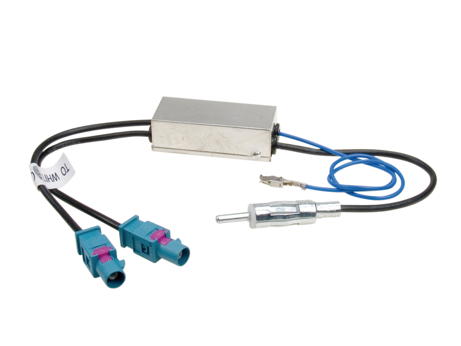 ACV DIN antenna adapter 2x FAKRA / phantom power supply 140305 1524-07