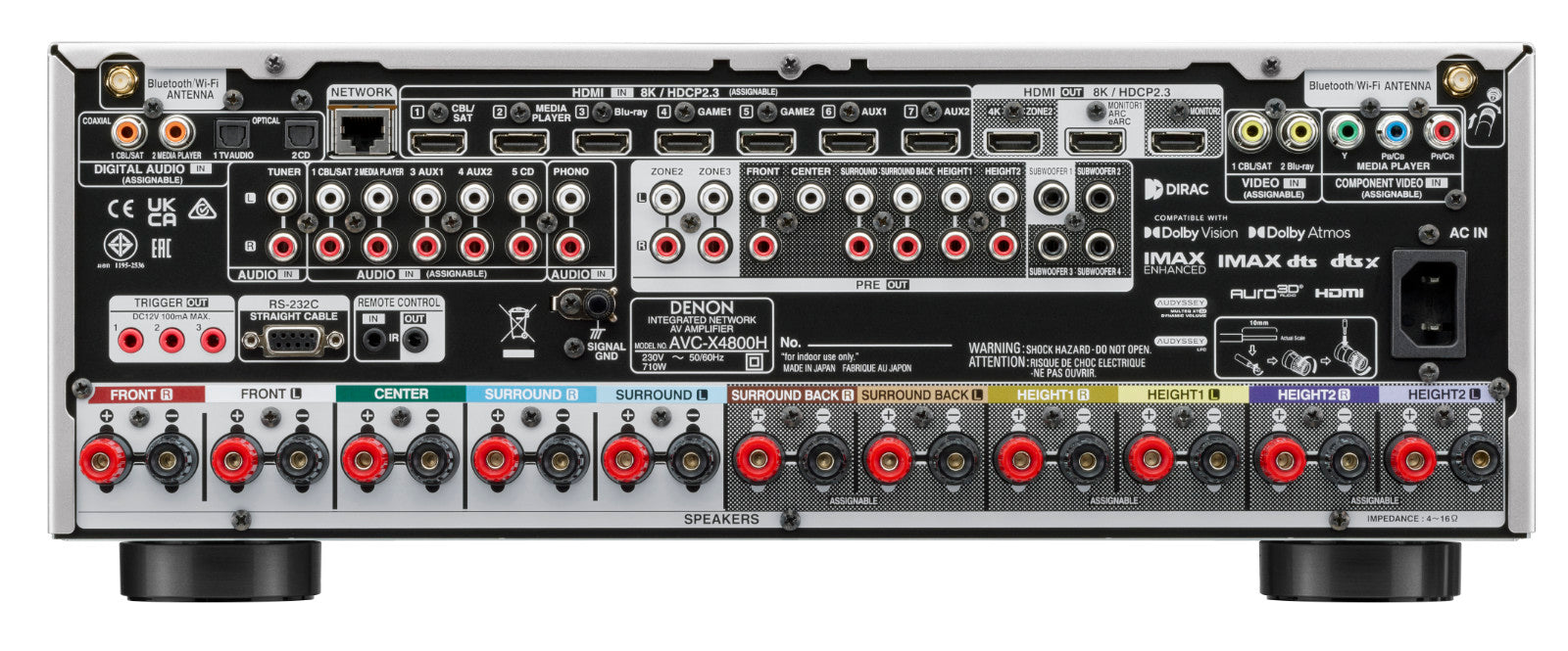 Denon AVC-X4800H 9.4-kanavainen AV-vahvistin