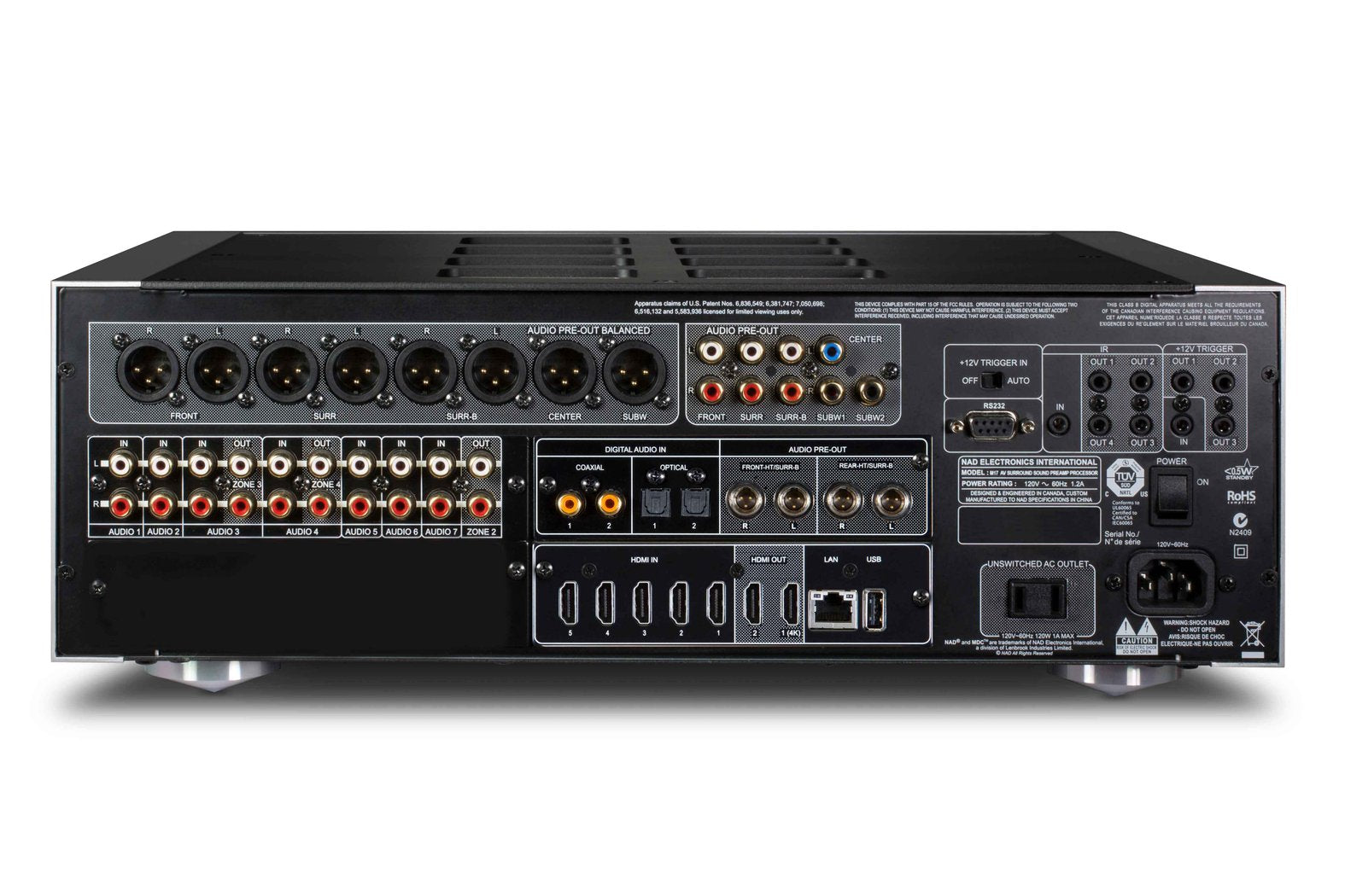 NAD Masters M17 V2i surround etuvahvistin