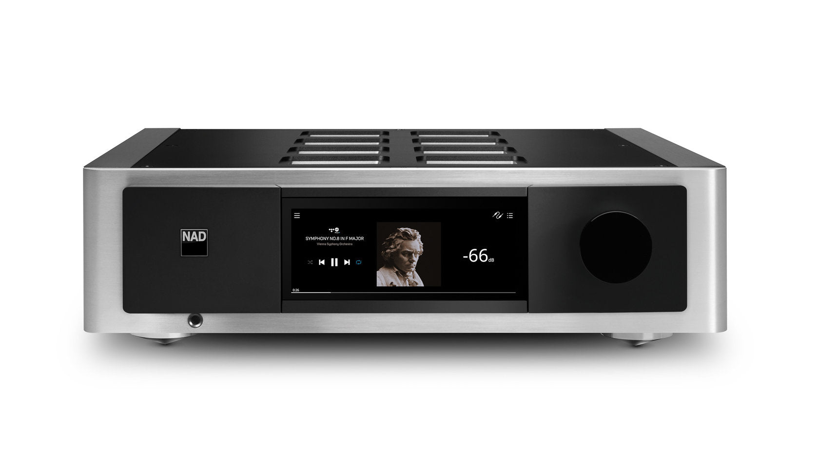 NAD Masters M33 streamer/vahvistin, vaihtolaite, Helsinki.