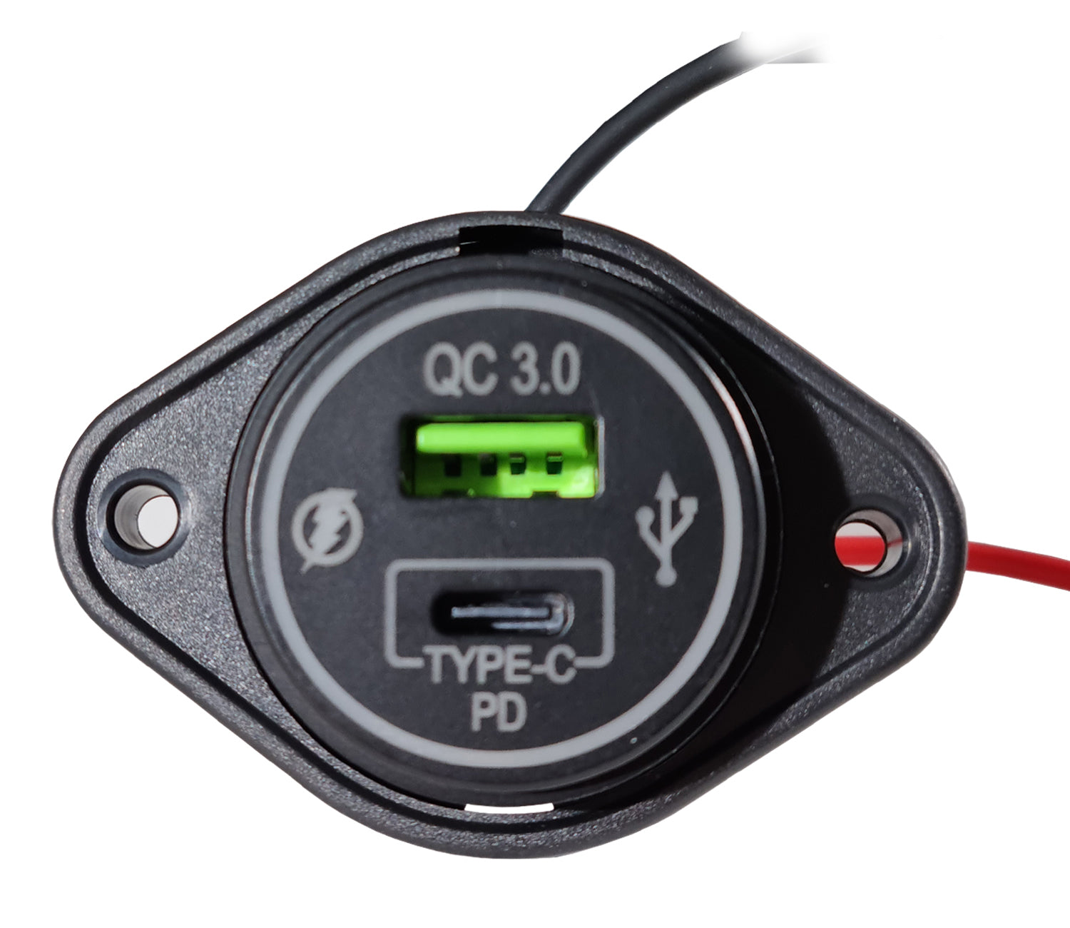 FOUR Connect 4-600163 waterproof USB-C/A Power adapter /USB TYPE-C +PD