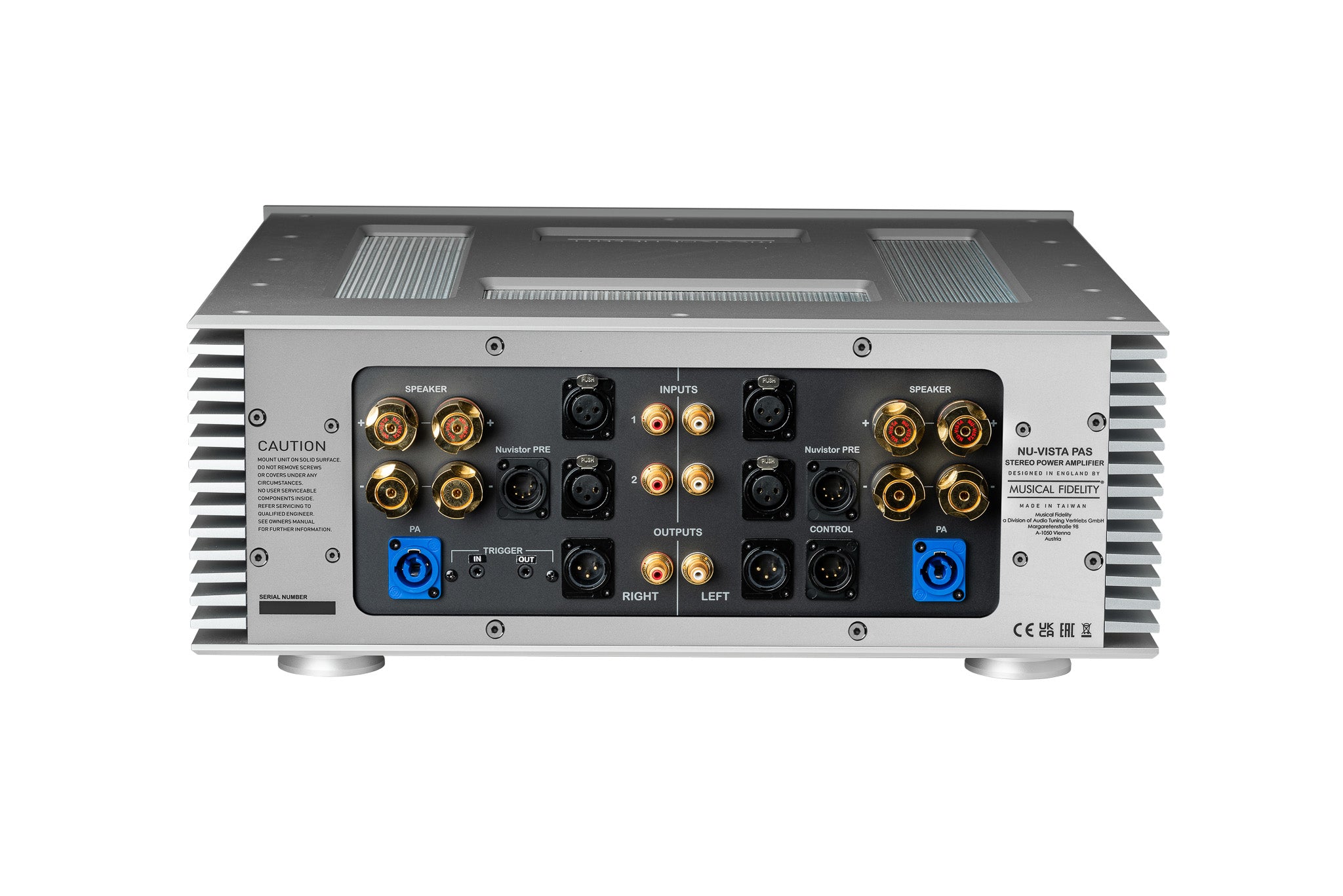 Musical Fidelilty Nu-Vista PAS stereo päätevahvistin