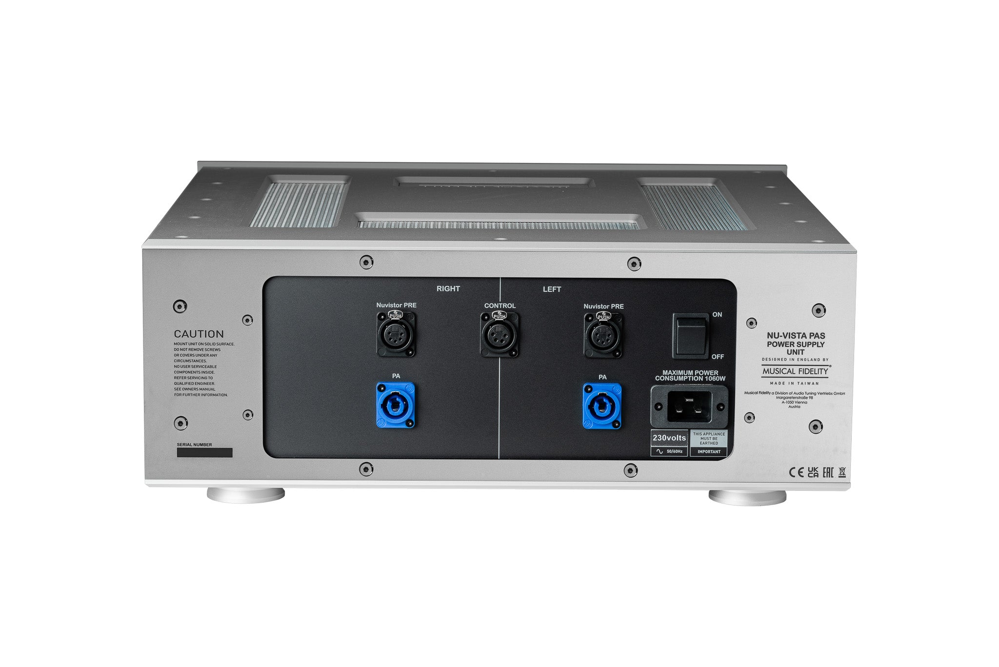 Musical Fidelilty Nu-Vista PAS stereo päätevahvistin