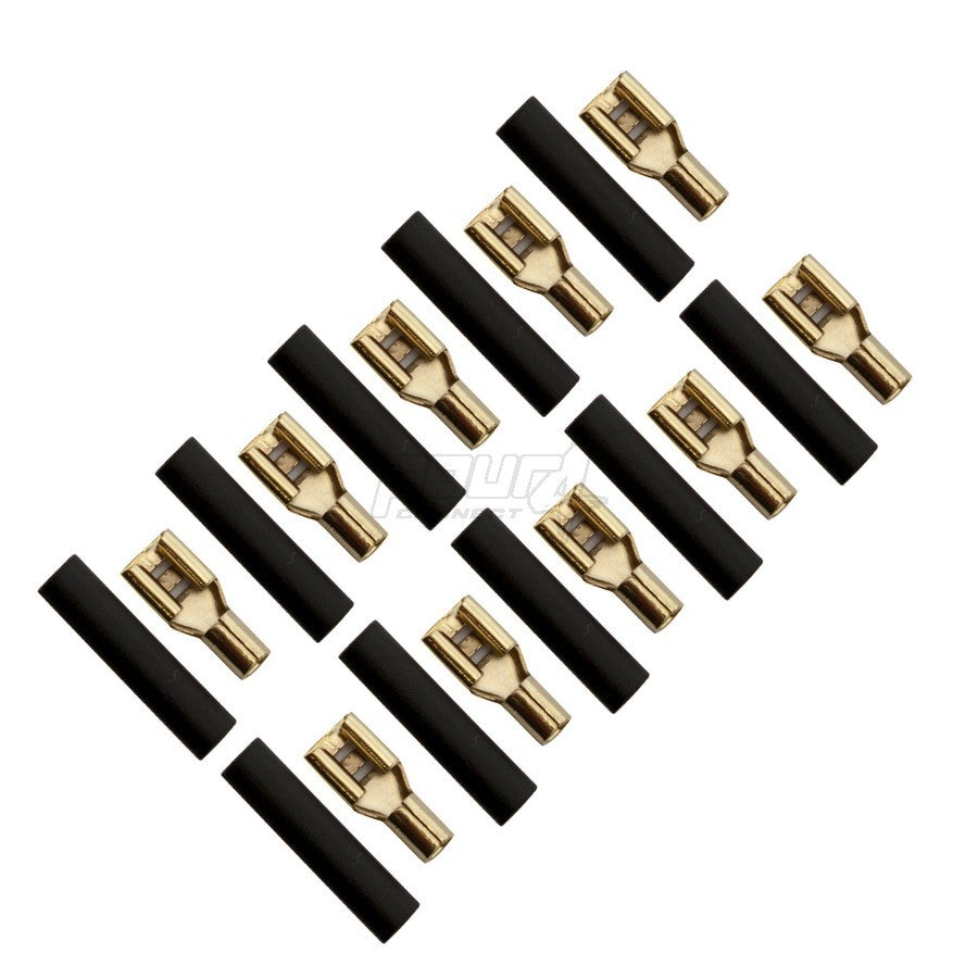 FOUR Connect 4-690735 lattaliitin 2.5mm2, 4.8mm, musta, 10kpl