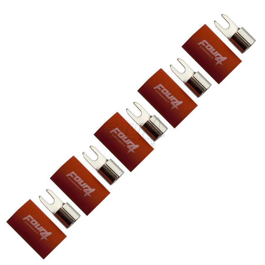 FOUR Connect 4-690827 M4 fork connector 20mm2, 5x red