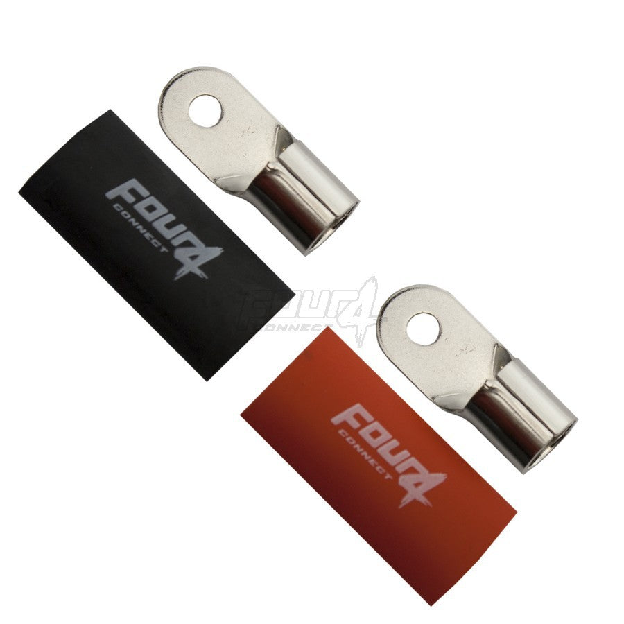 FOUR Connect 4-690916 M6 ring connector 50mm2, 1x red and 1x black